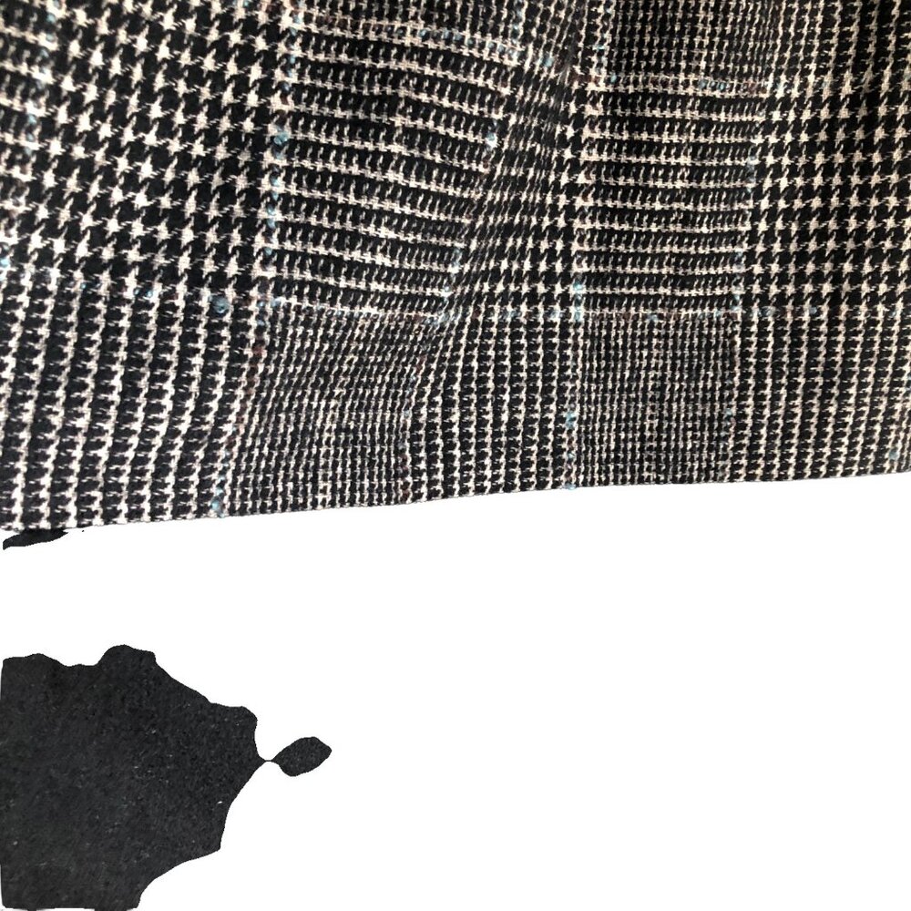 Zara Basic Black Houndstooth Wool Blend Apron Jum… - image 3